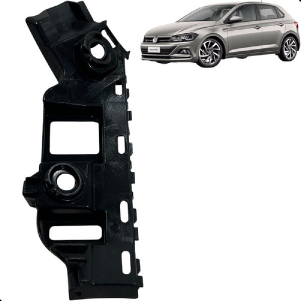 Guia Suporte Parachoque Traseiro Esquerdo Polo 2018 A 2021