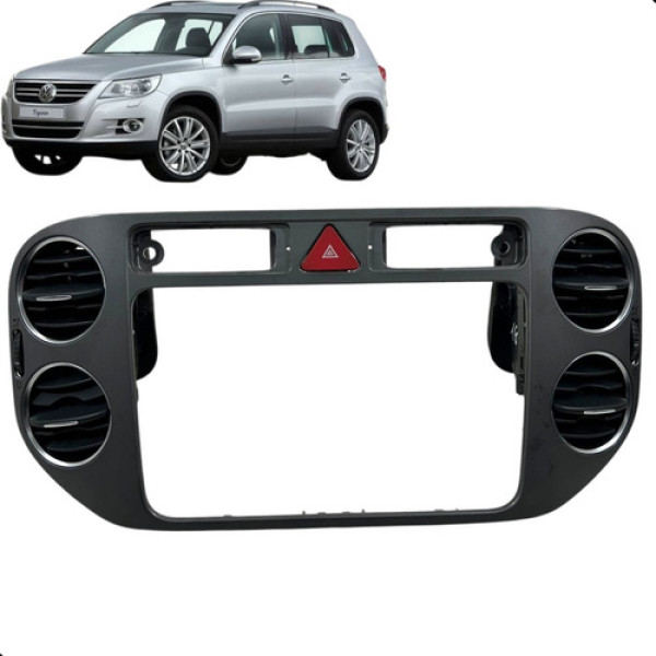 Moldura Central Difusor Ar Tiguan 2010 2011 2012 2013 2014