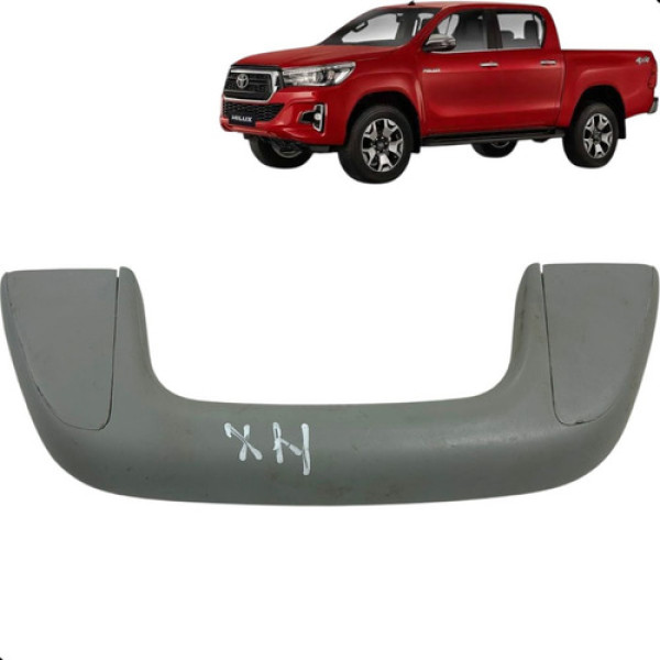 Alça Pqp Teto Dianteiro Toyota Hilux 2.8 2016 A 2020 Preto