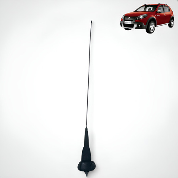 Antena Sandero 2009 2010 2011 2012 2013 2014 Preto