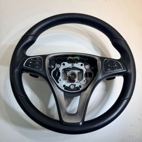 Volante De Direcao Mercedes C180 C200 2016 A 2018 Preto