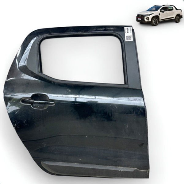 Porta Traseira Direita Fiat Strada Volcano 2020 A 2022 C6056 Traseira Direita Preta