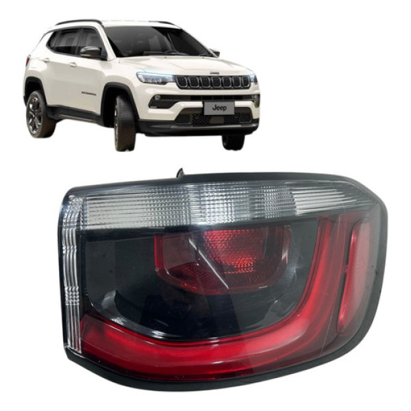 Lanterna Jeep Compass 2018 2019 2020 2021 Direita Original Direito/passageiro Vermelho