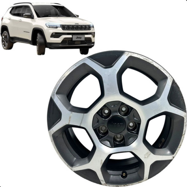 Roda Estepe Jeep Compass Renegade Aro 17 2021 2022 2023 Preto