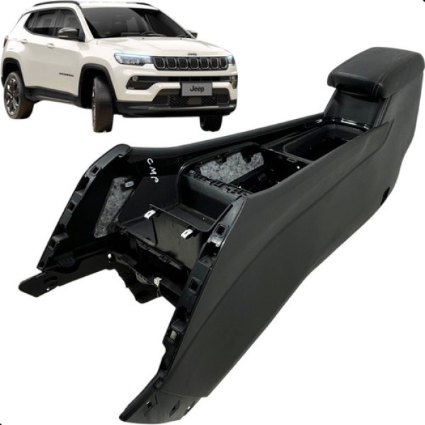 Console Central Apoio Braço Jeep Compass 2022 2023 2024 Preto