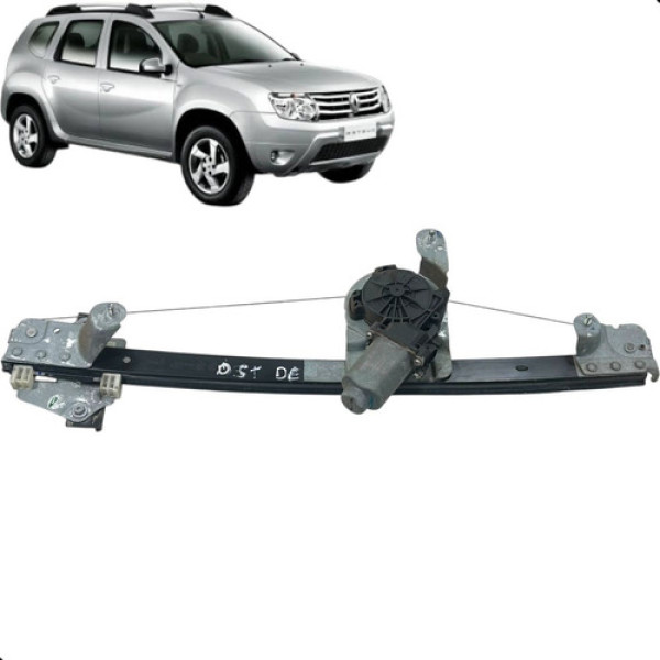 Motor Máquina De Vidro Porta Duster 2012 2015 Diant Esquerda