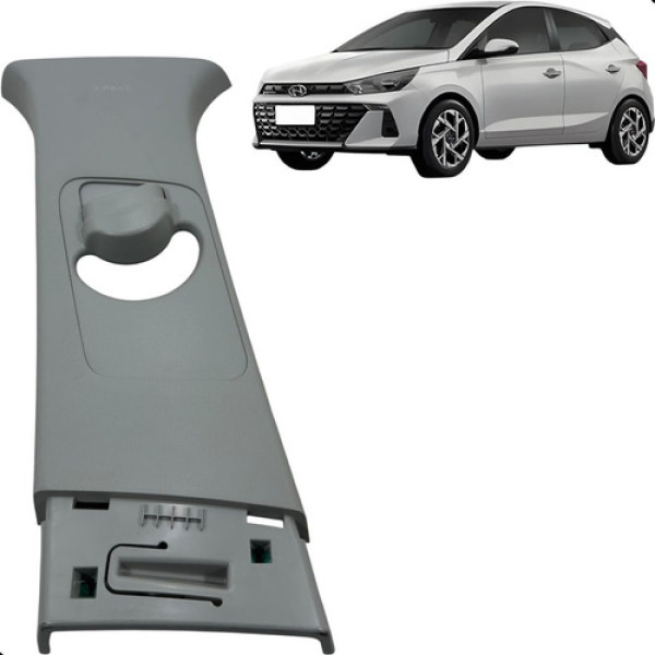 Moldura Coluna Central Esquerda Hyundai Hb20 2023 A 2025
