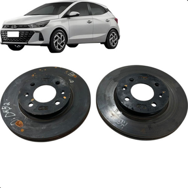 Par Disco De Freio Dianteiro Hb20 1.0 Turbo 2023 2024 2025