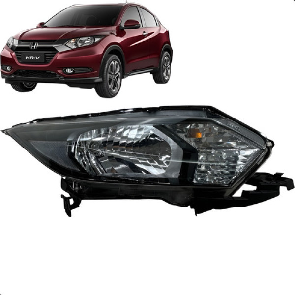 Farol Direito Honda Hrv Hr-v 2016 2017 2018 2019 C/guia Direito/passageiro