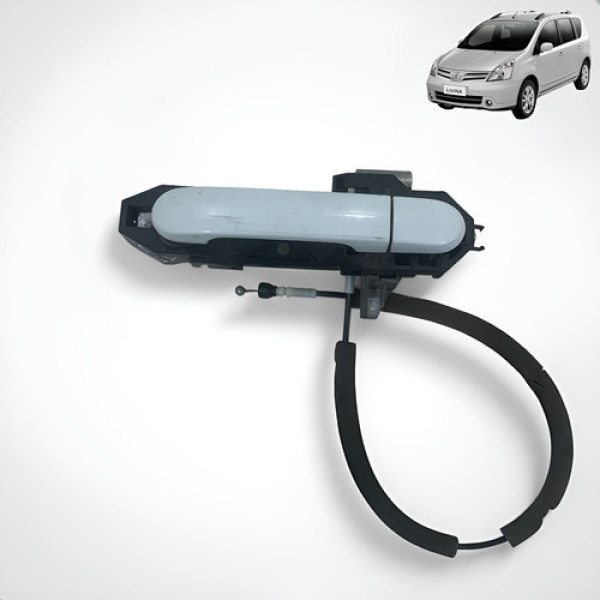 Maçaneta Externa Traseira Esquerda Livina 2011 A 2014  Cinza Traseira