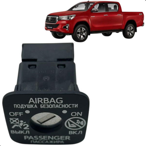Chave Comando Botão Airbag Toyota Hilux 2016 A 2021 