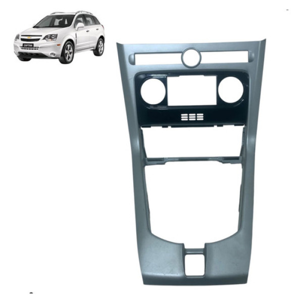 Moldura Painel Central Chevrolet Captiva 2009 A 2014 Cinza
