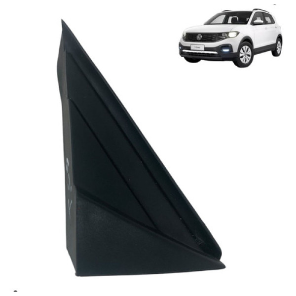 Moldura Paralama Retrovisor Direito Tcross 2020 2024  Preto