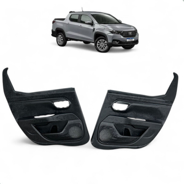 Forro Porta Traseiro Fiat Strada 2020 2021 2022 2023 Par