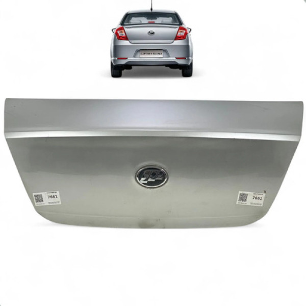 Tampa Traseira Porta Malas Lifan 530 2015 2016 A 2019 Prateado