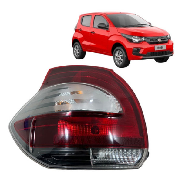 Lanterna Esquerda Fiat Mobi 2018 2019 2020 Esquerdo/motorista Vermelho
