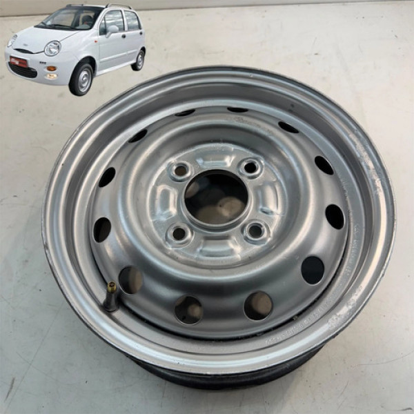 Roda Avulsa Ferro Aro 13 Chery Qq 2011 A 2015 Original Cinza