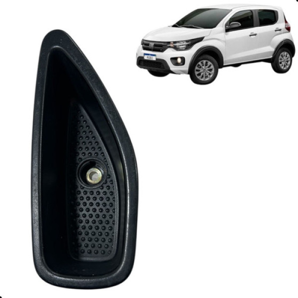 Porta Treco Fiat Mobi Traseiro Esquerdo 1.0 4cc 2018 A 2020 Preto