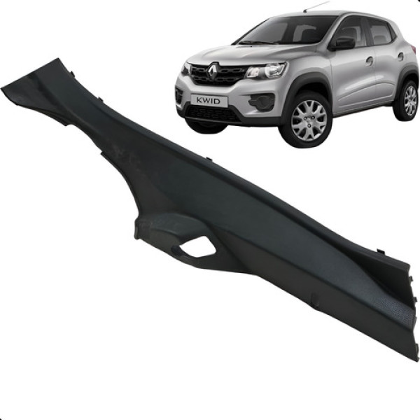 Soleira Traseira Direita Renault Kwid 2018 2019 2020 2021  Preto