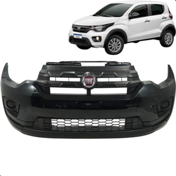 Parachoque Dianteiro Fiat Mobi 2018 2019 2020 Original Preto