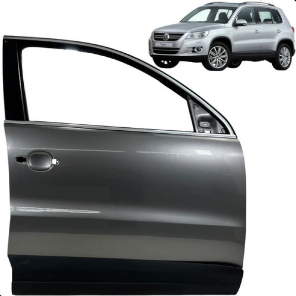 Porta Dianteira Direita Tiguan 2009 2010 2011 2012 Dianteira Direita Cinza