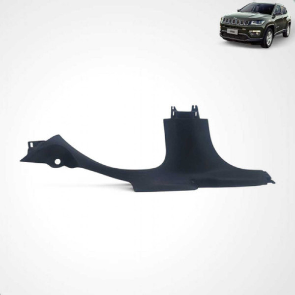 Soleira Traseira Jeep Compass 2017 A 2021 Esquerda Preto