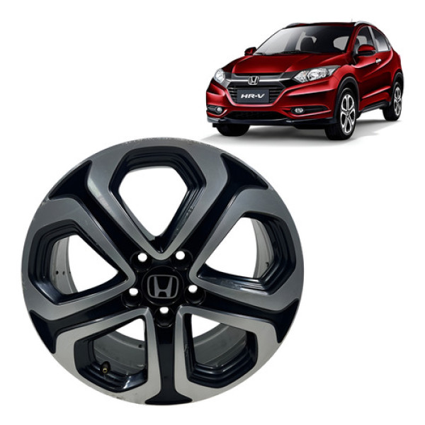 Roda 17 Liga Leve Honda Hr-v Hrv 2015 2016 2017 Avulsa Preto
