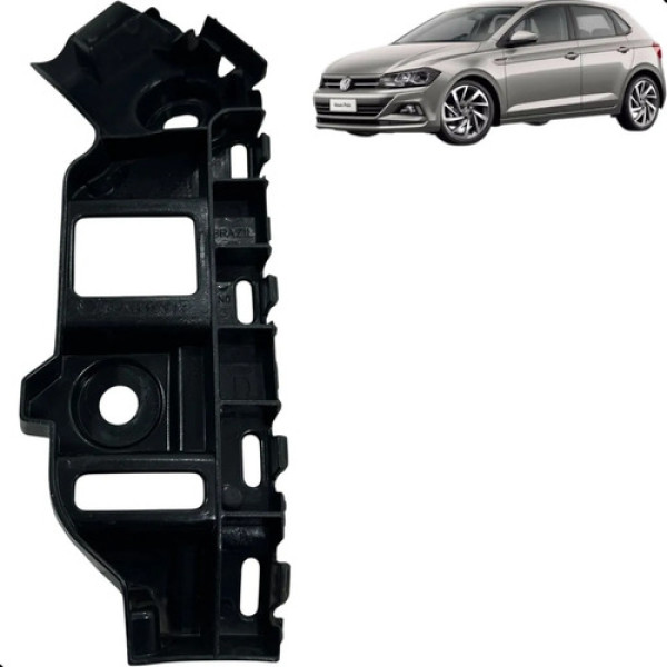 Guia Parachoque Traseiro L D Volkswagen Polo 2018 A 2021