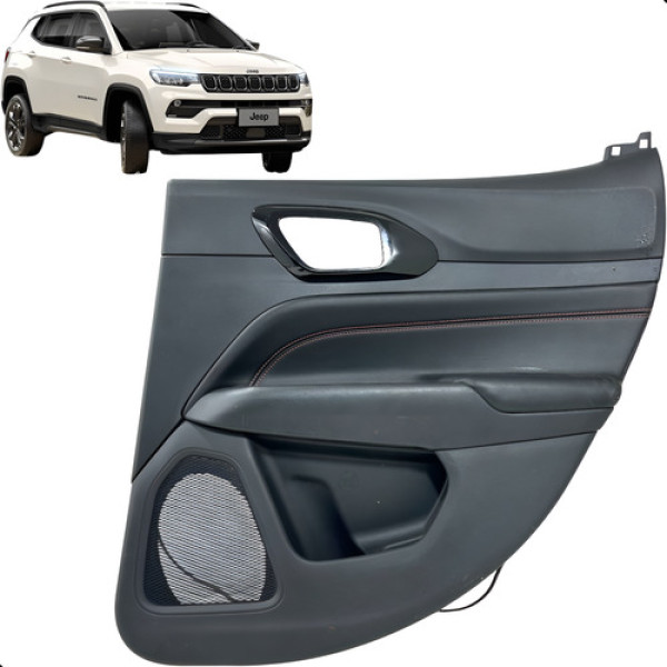 Forro Interno Porta Traseiro Direito Compass 2.0 Diesel 2022 Preto