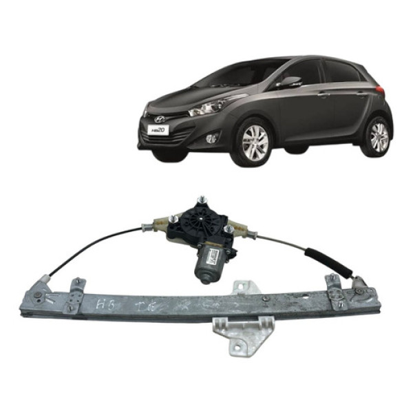 Motor Maquina Vidro Traseira Esquerda Hb20 1.6 2013 A 2019