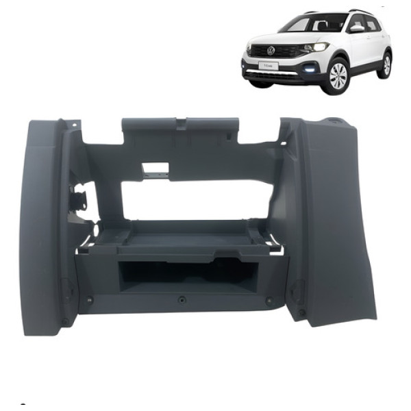 Moldura Portas Luvas Sem Tampa Volkswagen Tcross 2020 2022