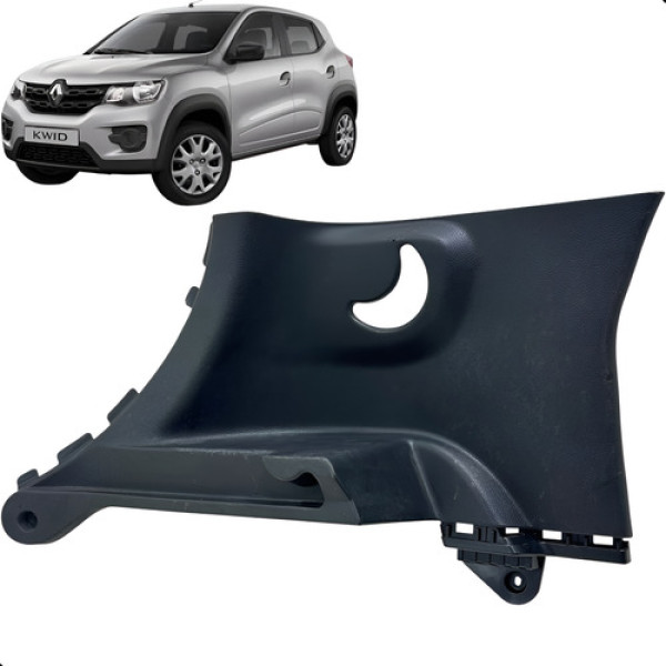 Acabamento Coluna Traseira Esquerda Renault Kwid 2018 A 2021 Preto