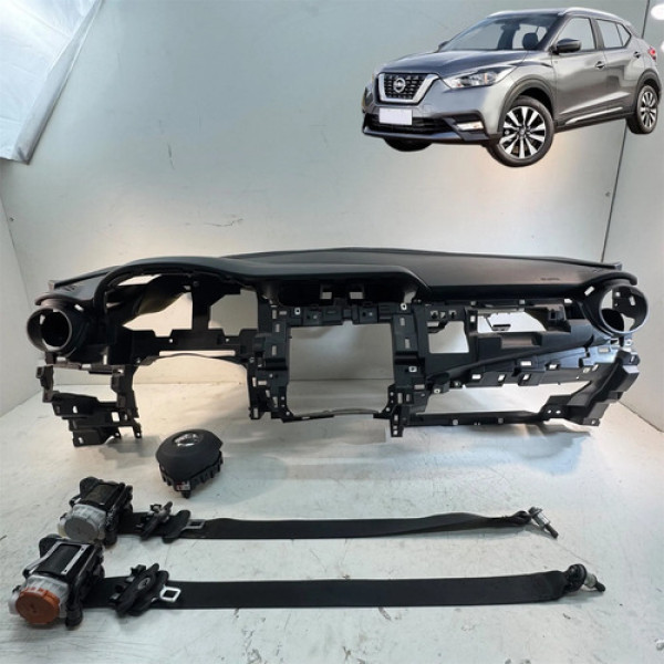 Kit Airbag Nissan Kicks 2017 2018 2019 2020 Original Preto