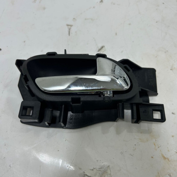Maçaneta Porta Dianteira Dianteira Peugeot 308 2013 A 2016 Preto Dianteira
