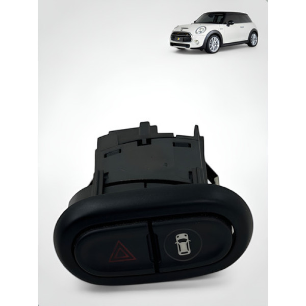 Botão Pisca Alerta Mini Cooper S 2014 2015 2016 2017 2018 Branco