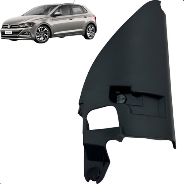 Acabamento Retrovisor Dianteiro Direito Polo Tsi 2018 2021 Preto