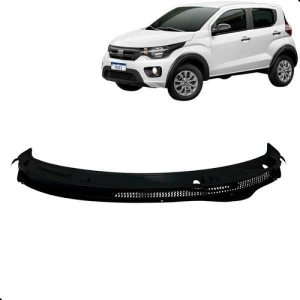 Grade Churrasqueira Fiat Mobi 2017 a 2021 Preto