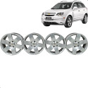 Jogo Roda Aro 17 Chevrolet Captiva 2010 2011 2013 5x115 Cinza