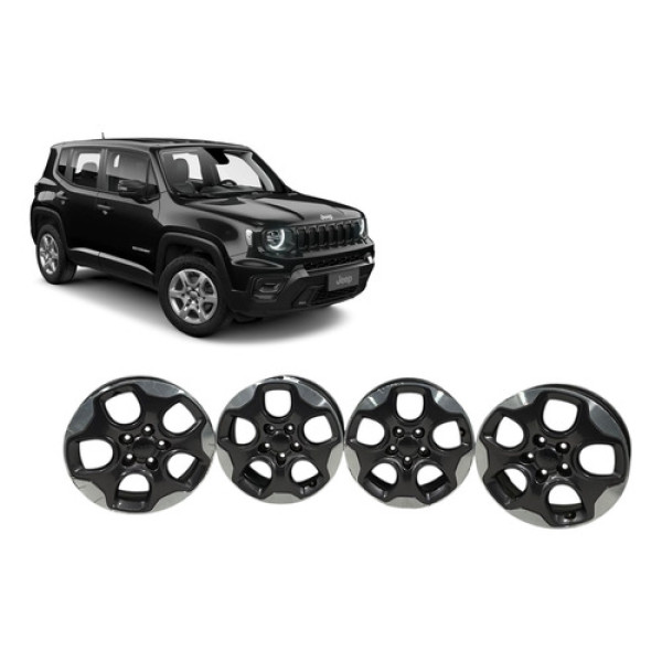 Jogo De Rodas Aro 16 Jeep Renegade 1.8 2016 A 2020 Prata