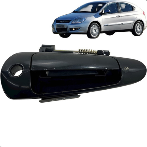 Maçaneta Externa Dianteira Direita Chery Cielo 1.6 2010 Preto