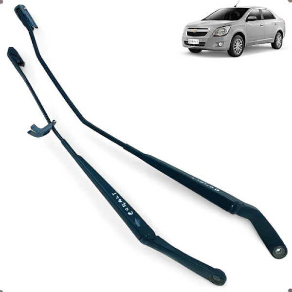 Par Braço Limpador Parabrisa Dianteiro Cobalt 2012 A 2015 Direito