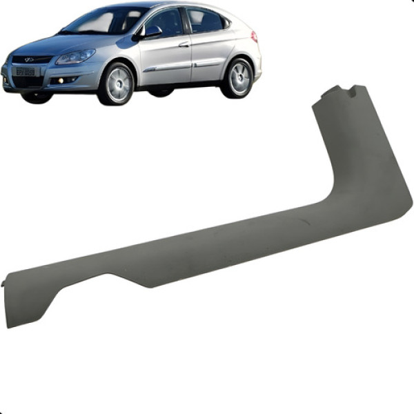 Soleira Porta Dianteira Esquerda Chery Cielo 1.6 2010 A 2011 Cinza