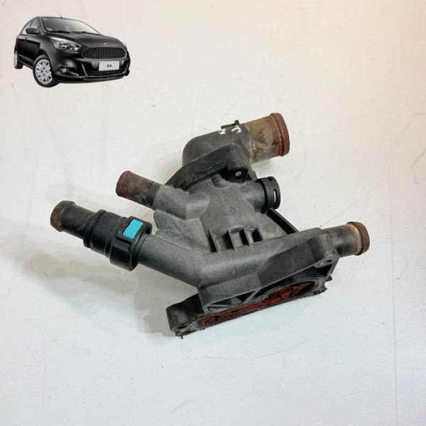 Carcaça Válvula Termostática Ford Ka 1.0 3cc 2015 A 2018