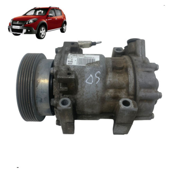 Compressor Ar Condicionado Sandero 1.6 2009 A 2013 