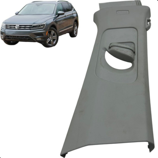 Acabamento Coluna Central Direto Tiguan Allspace 2018 A 2021 Cinza