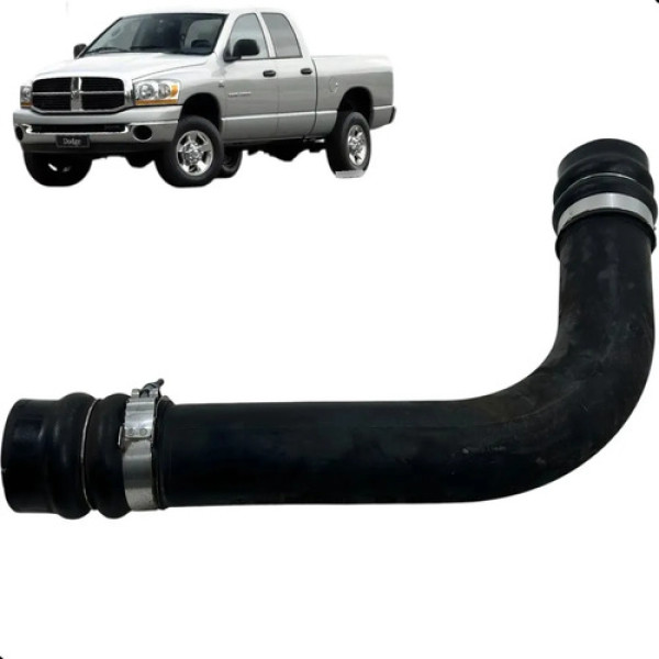 Mangueira Tubo Intercooler Dodge Ram 2500 5.9 2008 A 2012 Preto