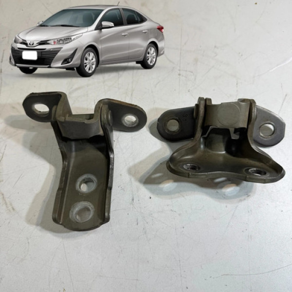 Dobradiça Porta Toyota Yaris 2019 2021 Dianteira Direita Par