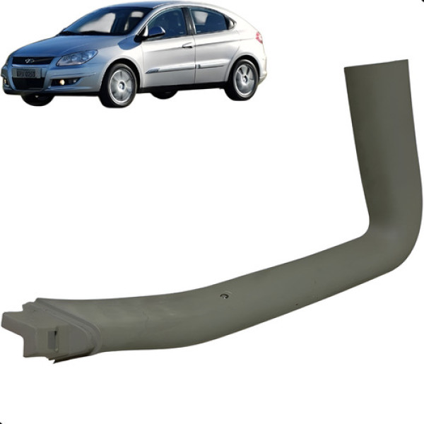 Moldura Do Parachoque Traseira Esquerda Chery Cielo 2010