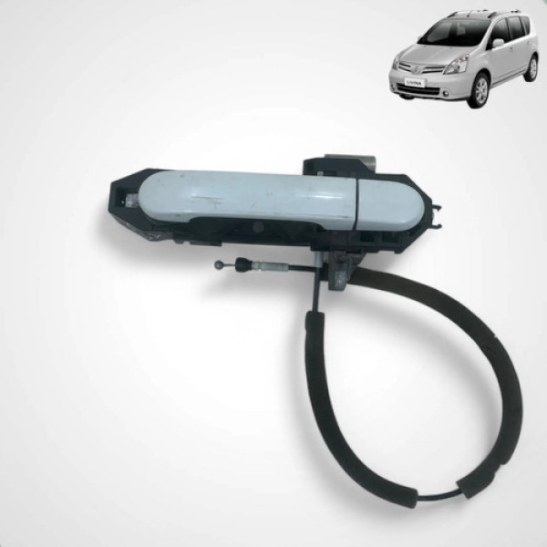 Maçaneta Externa Traseira Esquerda Livina 2011 A 2014  Cinza Traseira