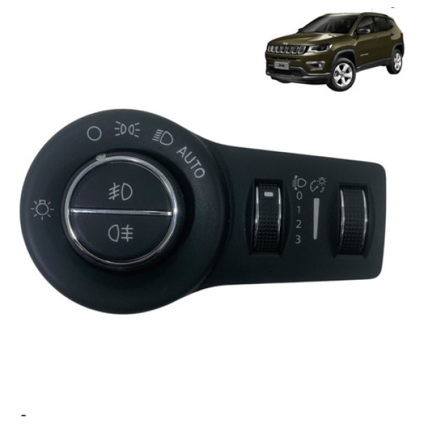 Botão Comando Chave De Luz Jeep Compass 2018 A 2021 